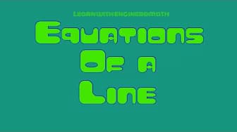Equations of a Line (Tagalog/Filipino Math)