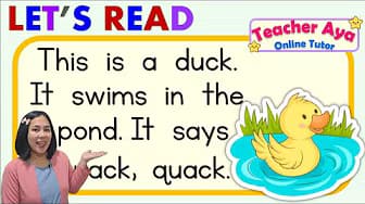Practice Reading | Reading Lesson for Kids | Animal Short Stories | Be a Fast Reader | Teacher Aya