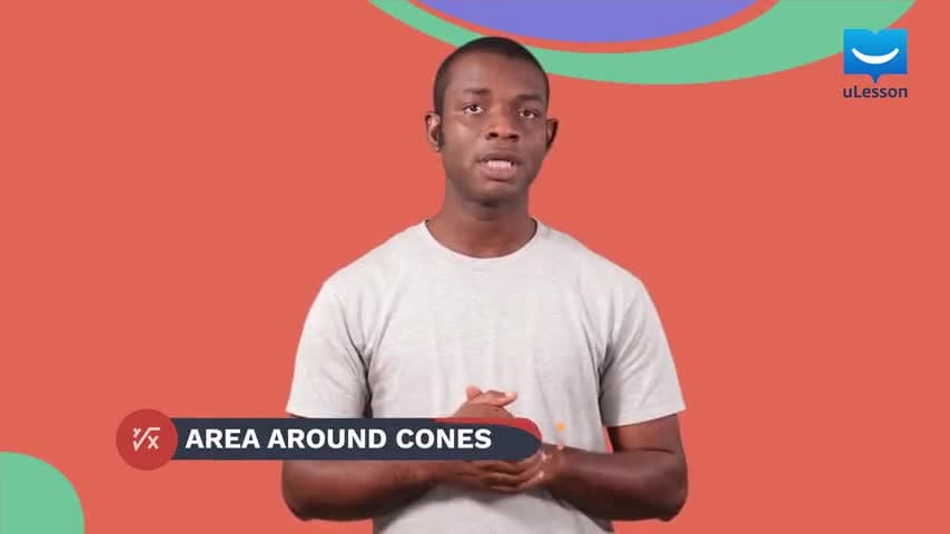 Solids - Pyramids - 23 - Area Around Cones