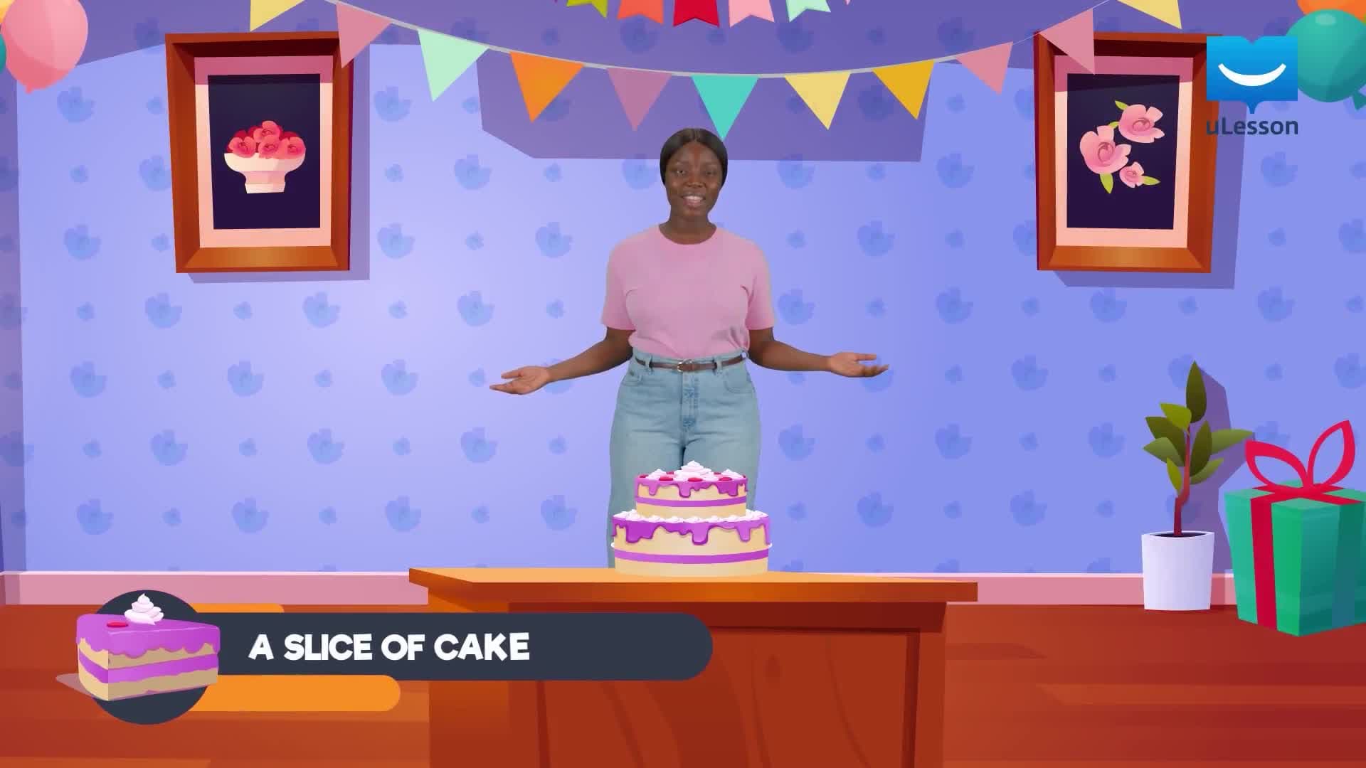 Numbers - Learn about Fractions - 11 - A Slice of Cake