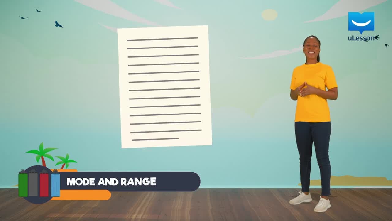 Statistics: Data Analysis - 7 - Mode and Range