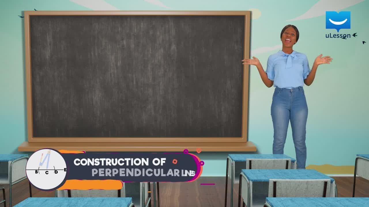 Plane Shapes - Lines - 3 - Construction of Perpendicular Lines