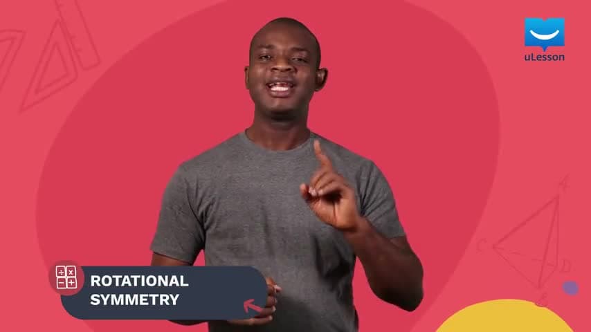Plane Shapes - Symmetrical Property of a Plane Shape - 6 - Rotational Symmetry