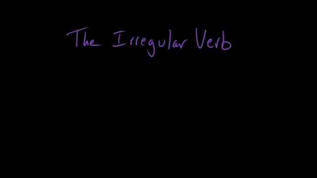 Introduction to Irregular Verbs | The Parts of Speech | Grammar | Khan Academy