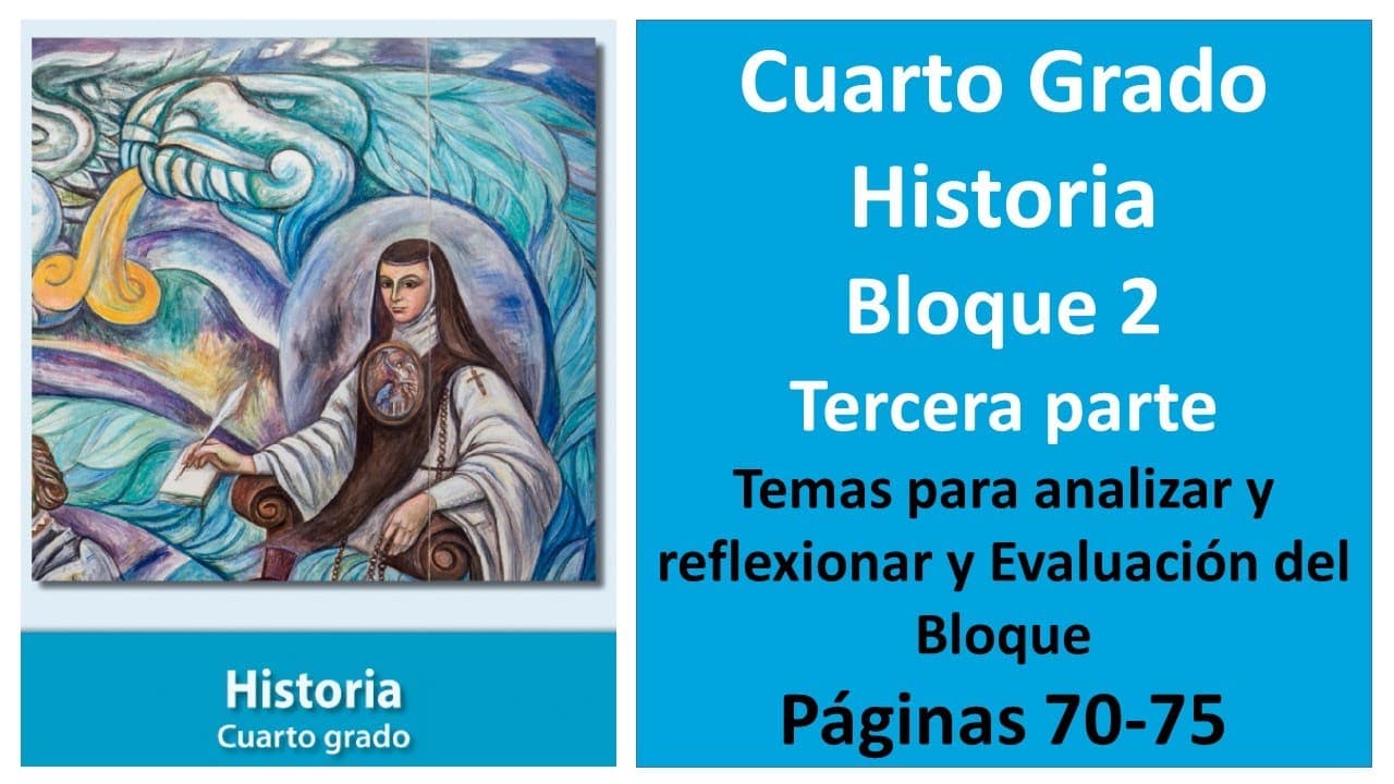 Historia Cuarto Grado de Educación Primaria