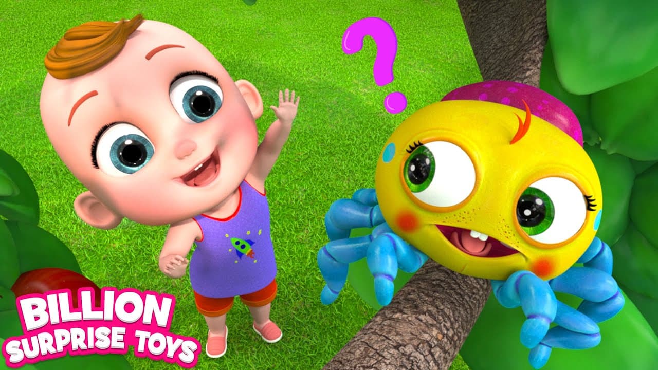 Baby zay is playing with itsy bitsy spider