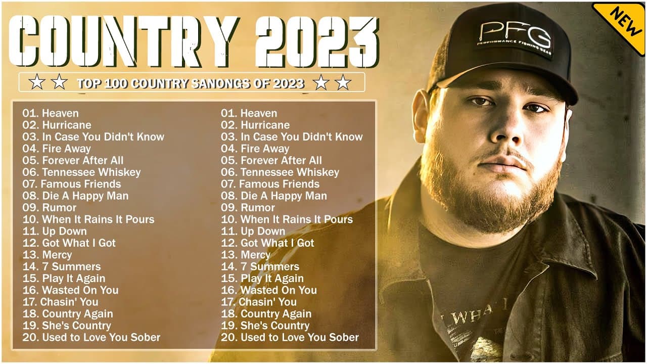 Country Music playlist 2023 - Chris Stapleton, Kane Brown, Luke Bryan, - country music