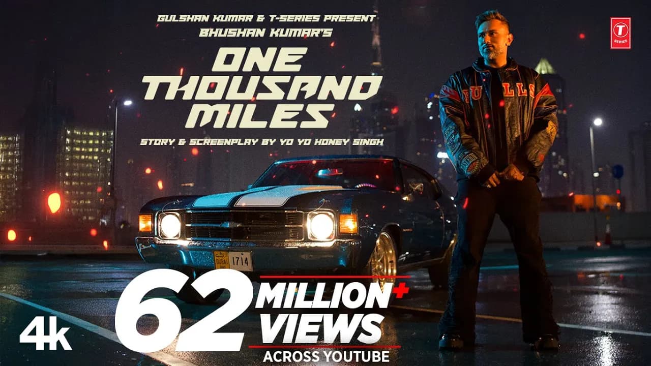ONE THOUSAND MILES (Official Video): Yo Yo Honey Singh | Mandy Takhar | Desi Kalakaar |Bhushan Kumar